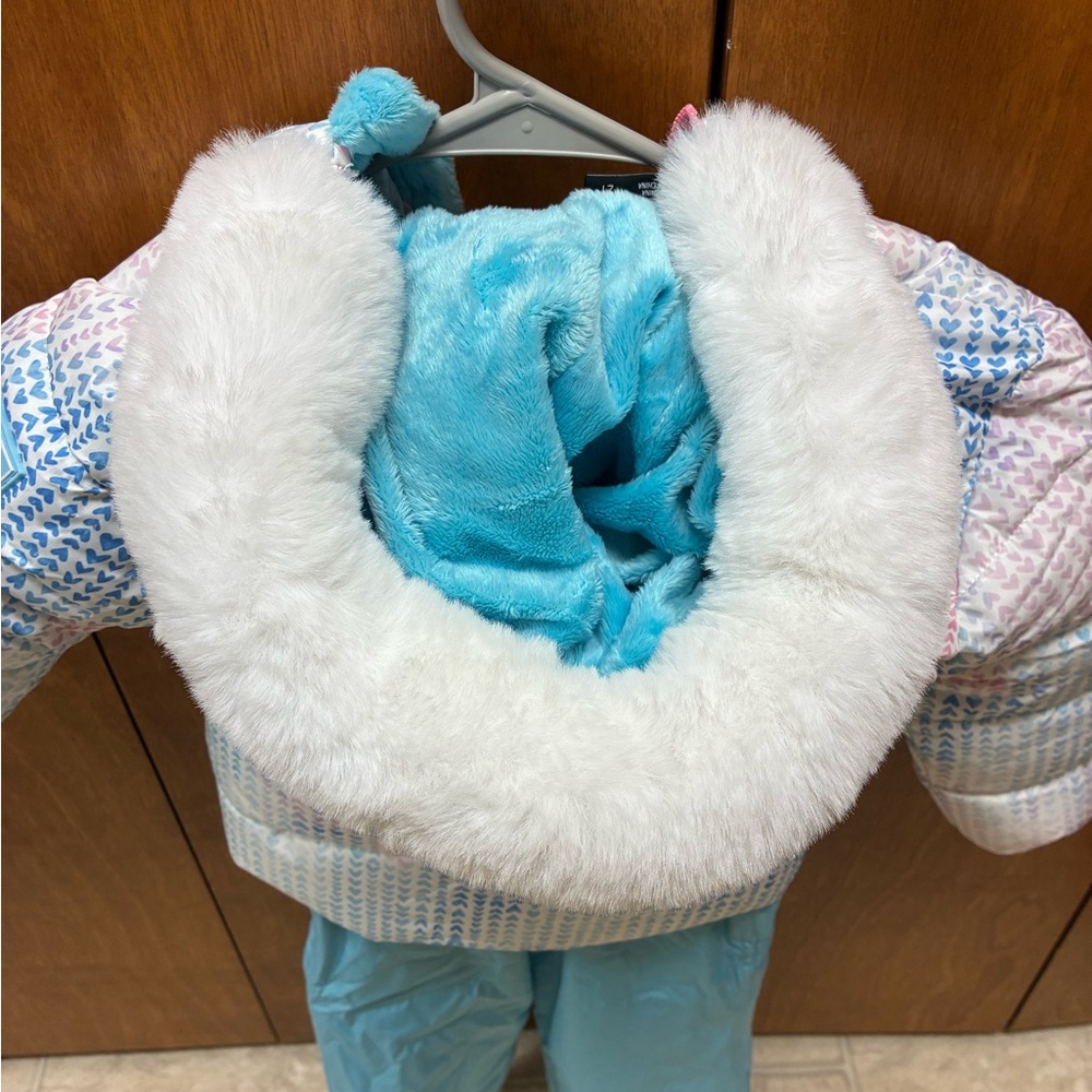 Snozu Pastel Checkered Kids Puffer Jacket and Pants - Picture 6 of 8